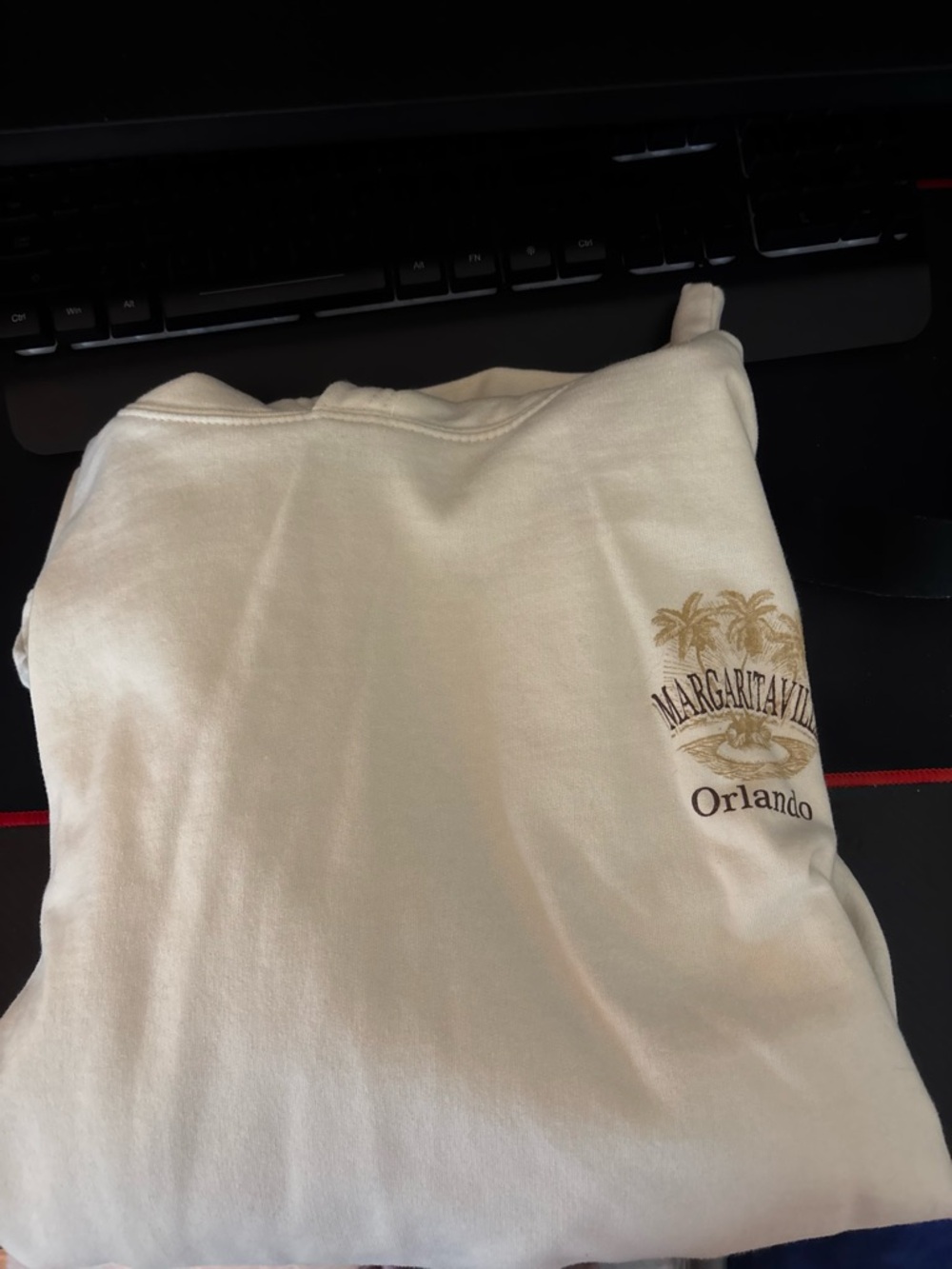 Margaritaville Orlando Cream Graphic Sweatshirt
